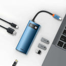 Baseus Metal Gleam Series 8-in-1 Multifunctional Type-C HUB Docking Station