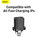 Baseus TZCCSUP-K01 fast wall charger 20W Super Si 1C USB Type C UK + USB Type C