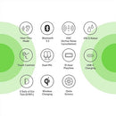 Belkin AUC006BTWH Soundform Flow Noise Cancelling Earbuds