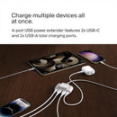 Belkin BUZ001bt2MBKB7 4-Port USB Power Extender with built in 2m Cable