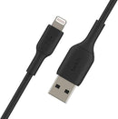 Belkin CAA001bt1MBK Boostcharge USB-A to Lightning Cable, 1 Meter Length, Black
