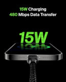 Belkin CAB002BT1MBK Cable Boost charge USB-A to USB-C Braided 1m