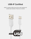 Belkin CAB002BT1MWH Braided USB-A to USB-C Cable 1M – White