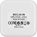 Belkin F4U021BT USB HUB, USB-A PLUG, 2.0, USB Ports 4, USB-A Socket