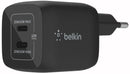Belkin WCH011MYBK BoostCharge Pro Dual 45W USB-C GaN Wall Charger