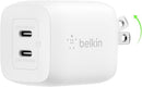 Belkin WCH011myWH Boost Charger pro Dual USB-C Gan Wall Charger with PPS 45W