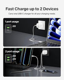 Belkin WCH011myWH Boost Charger pro Dual USB-C Gan Wall Charger with PPS 45W