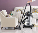 Black & Decker WV1450-B5 Vacuum Cleaner, 1610W 30L Wet and Dry Stainless Steel