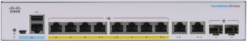 Cisco SB 8-PORT GIGABIT MNGD POE SWITCH CBS350-8P-E-2G-UK
