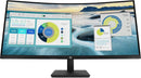 HP P34hc G4 WQHD USB-C Curved Monitor, 1 SuperSpeed USB Type-C 5Gbps signaling rate 1 HDMI 2.0 (21Y56AS)