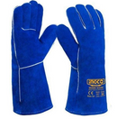 INGCO HGVW03 14-Inch Welding Gloves – Heat & Flame Resistant Leather Work Gloves for MIG, TIG & Arc Welding