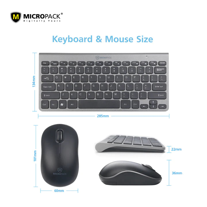 Micropack KM-218W Wireless Keyboard & Mouse,