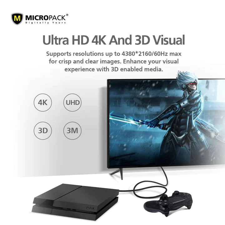 Mickropack MC-230H HDMI Cable 4K&3D Visuals
