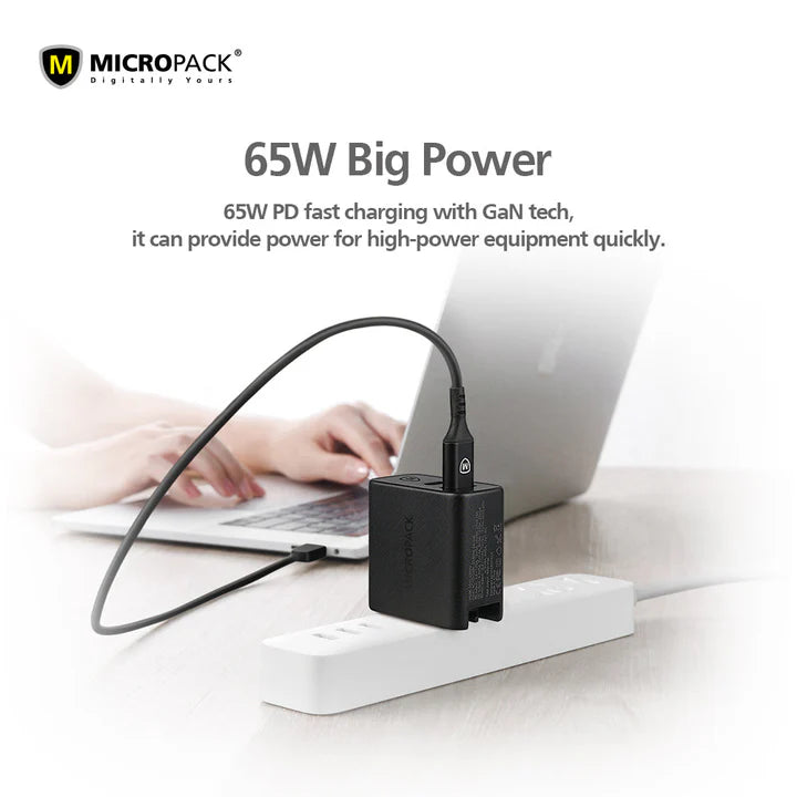 Micropack MWC-265PD 65W Dual Ports Wall Charger
