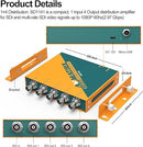 AVMATRIX SD1141 1 Input 4 Output 3G-SDI Distribution Amplifier