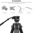 Weifeng WF-717 1.8m Heavy Duty Video Tripod with Fluid Hydraulic Head