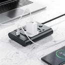 YESIDO MC11 2650W Power Strip 4 UK Sockets + PD + 2 USB Ports Multifunction Power Socket