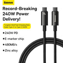 Baseus CAWJ040001 Fast Charging Data Cable Tungsten Gold  Type-C to Type-C 240W 1m