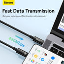 Baseus CAWJ040001 Fast Charging Data Cable Tungsten Gold  Type-C to Type-C 240W 1m