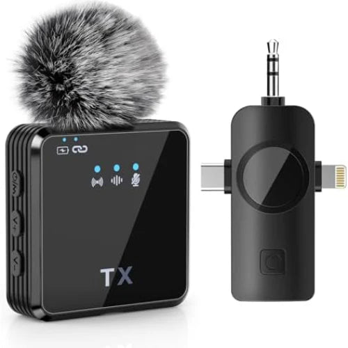 F11-2 Wireless Microphone in For iPhone ,Type C And Camera