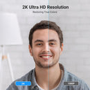 UGREEN CM778 USB 2K Webcam – HD 1440p Streaming Camera with Microphone – UG-35626