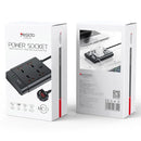YESIDO MC11 2650W Power Strip 4 UK Sockets + PD + 2 USB Ports Multifunction Power Socket