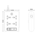 YESIDO MC11 2650W Power Strip 4 UK Sockets + PD + 2 USB Ports Multifunction Power Socket