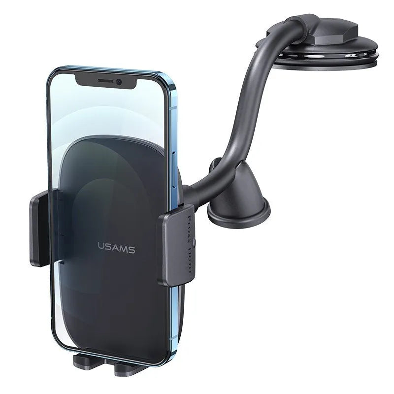 USAMS US-ZJ065 Universal Car Phone Mount Suction 360 Degree Adjustable  Gooseneck Phone Holder Large area suction cup