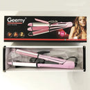 Geemy GM- 2966 3 In 1 Multifunctional Hair Iron - Straight/Curl/Wave , 60W,  220 v/ 240, Ceramic plates for even straightening