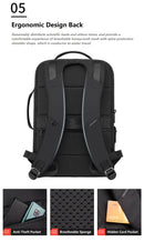 BANGE Business Smart Backpack - Waterproof, Fit 15.6" Inch Laptop Backpack with USB Charging Port, Travel Durable Backpack, Anti-theft Lock