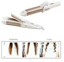 Geemy GM-2961 hair straightener and curling iron - On/off switch,Change plate button, 360-degree swivel cord, Wet/dry use