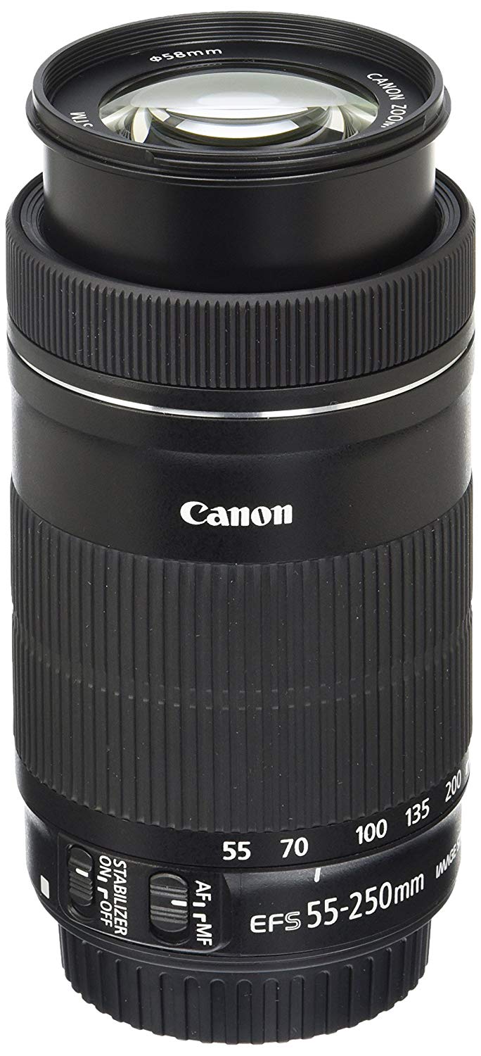 【2本セット】18-135mm STM + 55-250mm IS STM CANON 55-250mm f4-5.6 IS STM Lens | STM Telephoto Zoom Lens