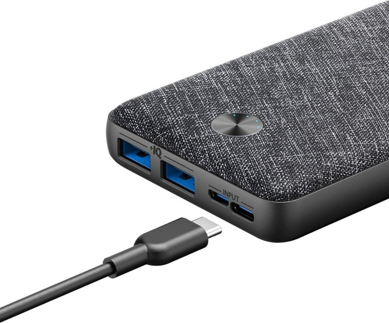 Anker PowerCore Metro Essential 20000mAh Portable Powerbank Charger with PowerIQ Technology, USB and USB-C Input – A1268 –