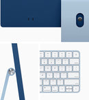 Apple iMac (MJV93AB/A) 24 Inch, Retina 4.5K Display, Chip 8‑core CPU, 7‑core GPU, 8GB RAM 256GB SSD Laptop