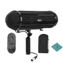 BOYA BY-WS1000 Microphone Blimp Windshield Suspension System with XLR Cable for 20-22mm Diameter Shotgun Microphones for Canon Nikon Camcorder Recorder with Andoer Cleaniing Cloth