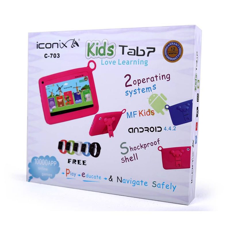 iConix C703 Kids Tablet - Dual Core - 512MB RAM - 8GB ROM -  0.3PM Camera 7Inch  Display