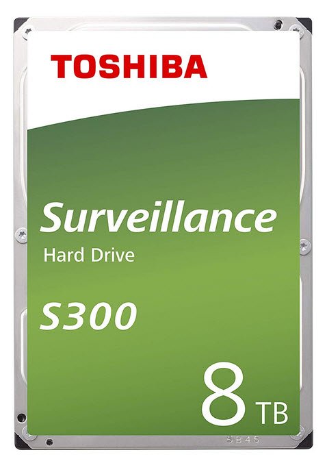 Toshiba bulk tomcat S300-72RPM -8TB 3.5" Internal Surveillance Hard Drive - (HDETV11ZSA51)