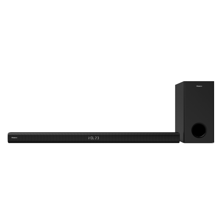 Hisense (HS218) 2.1CH 200W Output Sound Bar With Wireless Subwoofer,Dolby Audio,Bluetooth,HDMI