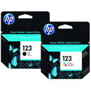 HP 123 Tri-color Original Ink Cartridge-F6V16AE