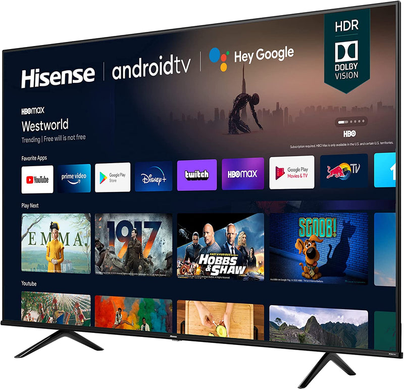 Hisense (75A6G) 75" Inch 4K UHD Smart TV With Alexa Compatibility, VIDAA OS, Bluetooth