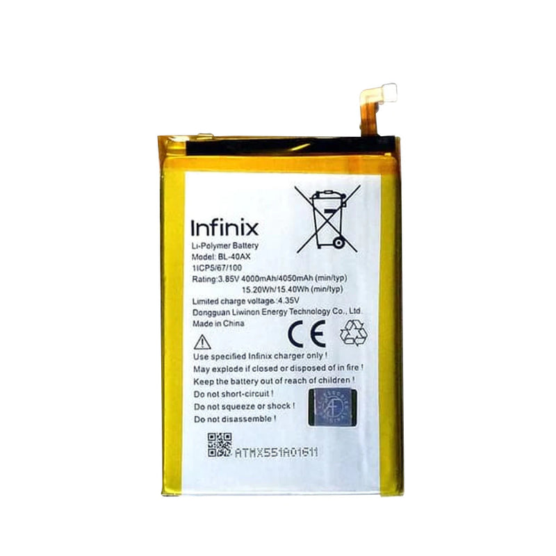 Infinix Hot Note (X551) Smartphone Replacement Battery (BL-40AX)