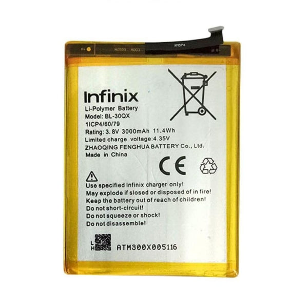 Infinix Hot S (X521 Smartphone Replacement Battery (BL-30QX)