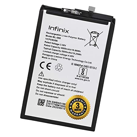 Infinix HOT 9 Play Smartphone Replacement Battery (BL-58BX)