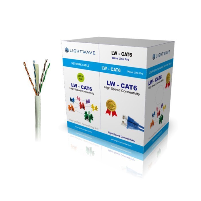 Light Wave Cat 6 UTP 305M Roll Network Cable