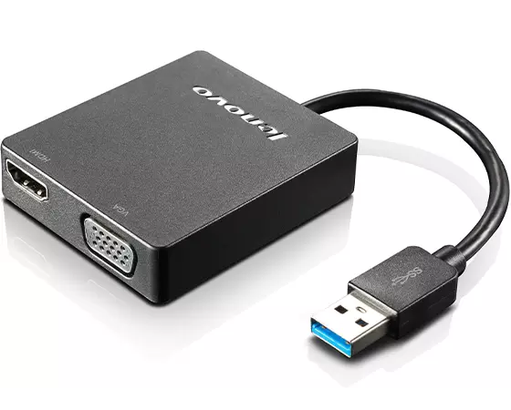 Lenovo Universal USB 3.0 to VGA/HDMI Adapter - 4X90H20061