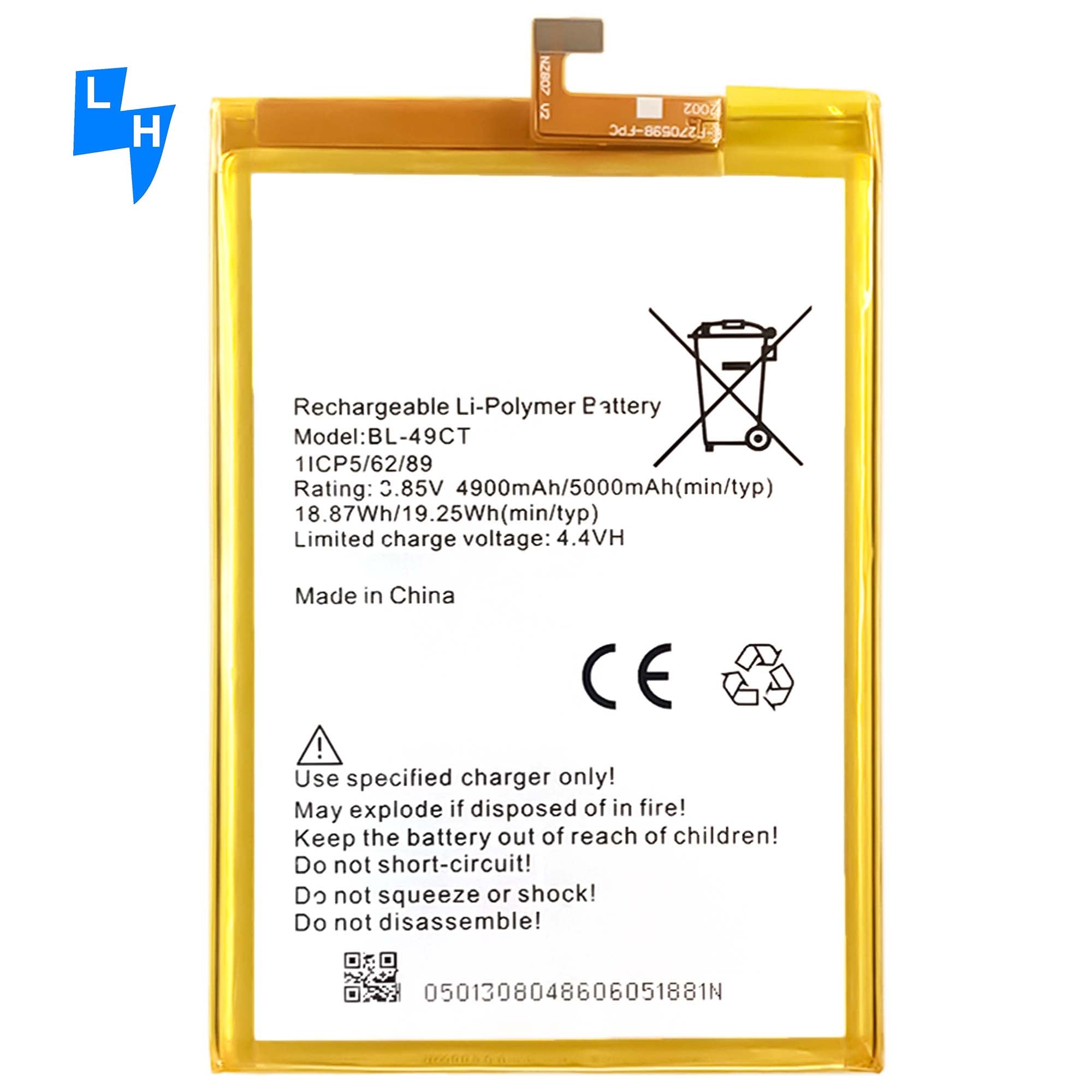Tecno WX3 Pro Smartphone Replacement Battery (BL-49CT)