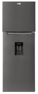Von VART-47NHS 341 Liters Double Door Refrigerator - 2L water dispenser, Frost-free, 4-star freezer rating