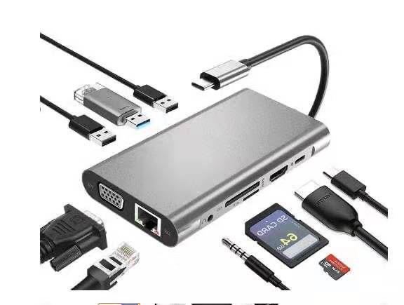 Type C to HDTV 10 in 1 Adapter