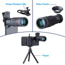 Apexel APL -T18ZJ 18X Optical Zoom Telephoto Telescope Cell Phone Lens Camera with Phone Holder and Clip Tripod