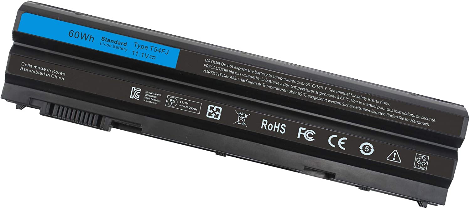 M5Y0X T54FJ Battery for Dell Latitude E-Series Laptop, Digital  Store